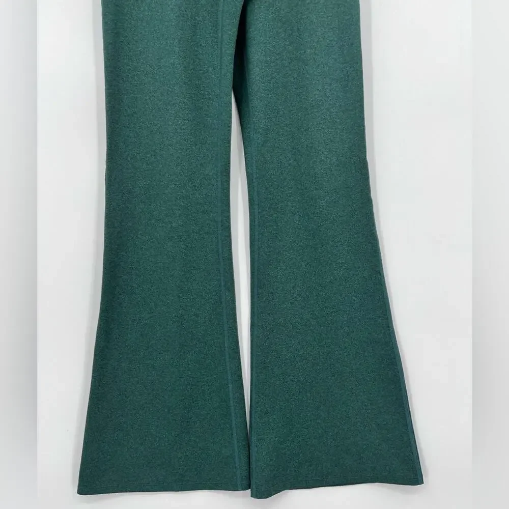 GAP Fit Teen Girl’s Crossover High Rise Flare Leggings Pants Dark Green Sz 14-16